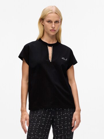 Maglietta di Karl Lagerfeld in nero: frontale