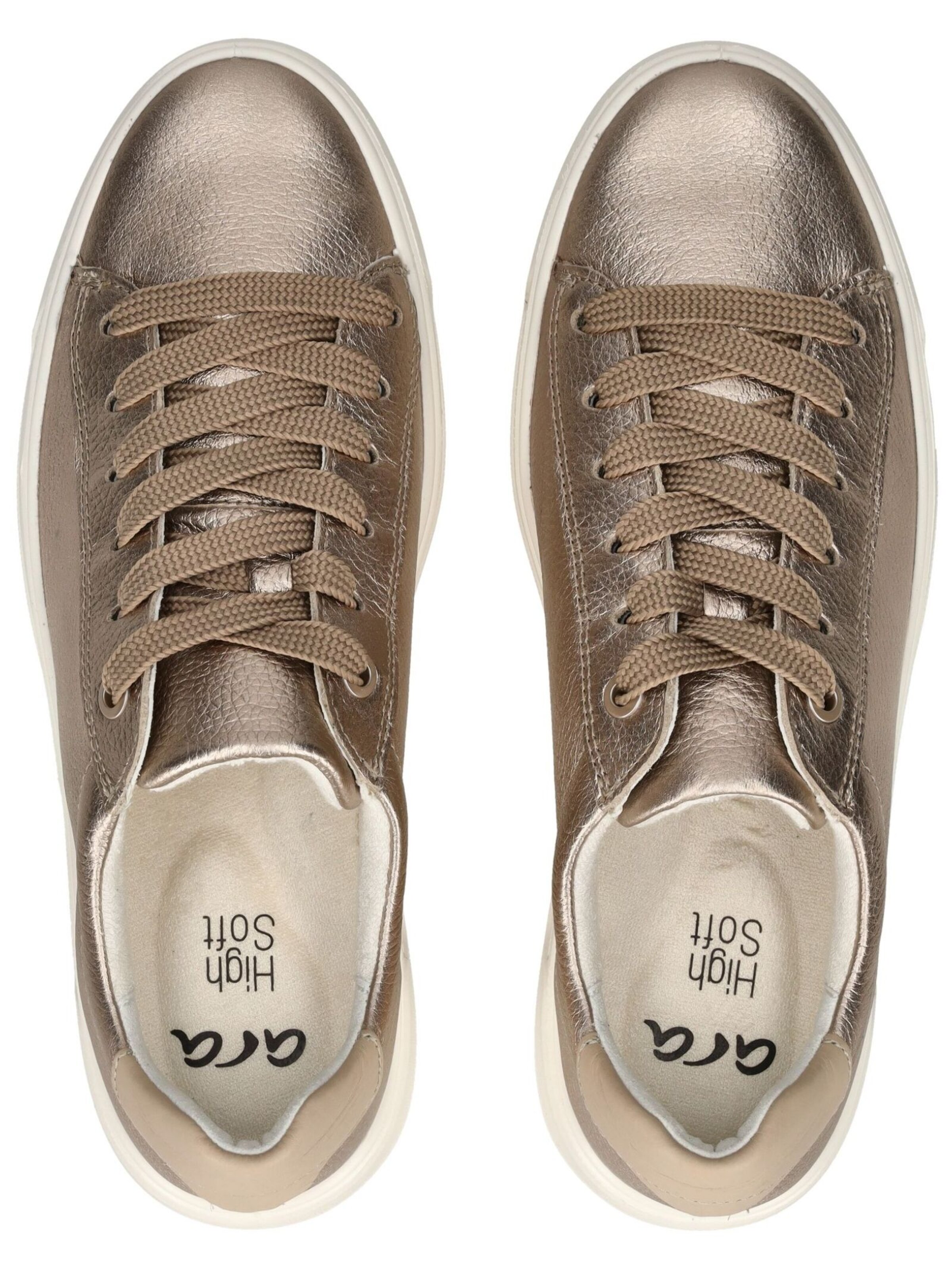 Baskets basses ARA en or