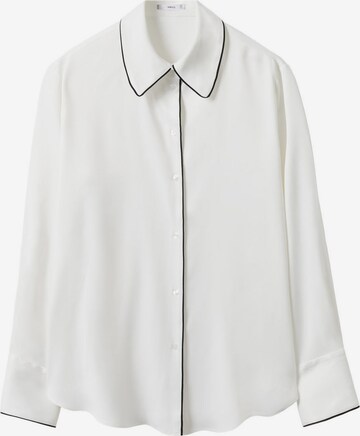 Camicia da donna 'Mikaela' di MANGO in bianco: frontale