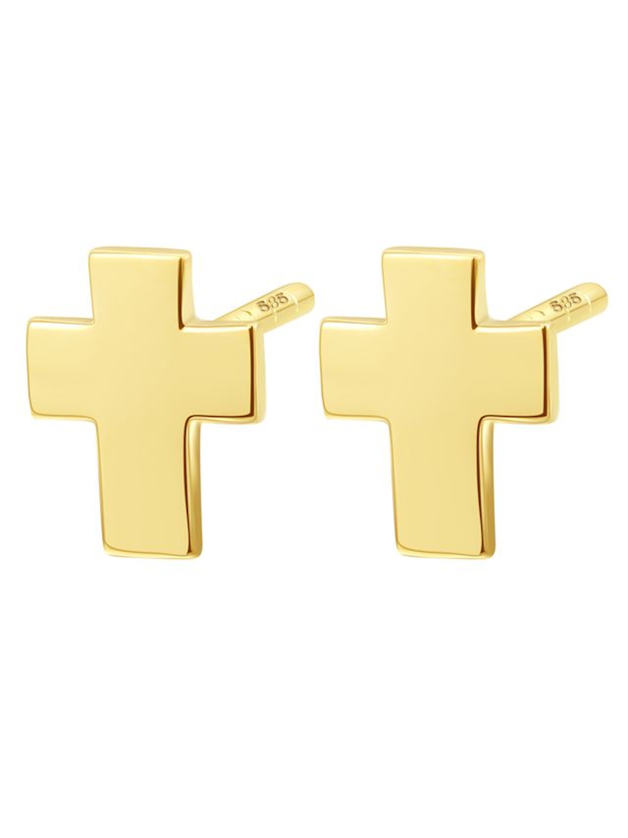 Dear Me Boucles d'oreilles 'Believe' en or, Vue avec produit