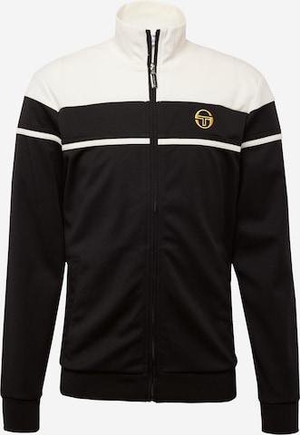 Sergio Tacchini Sweatvest 'DAMARINDO' in Zwart: voorkant