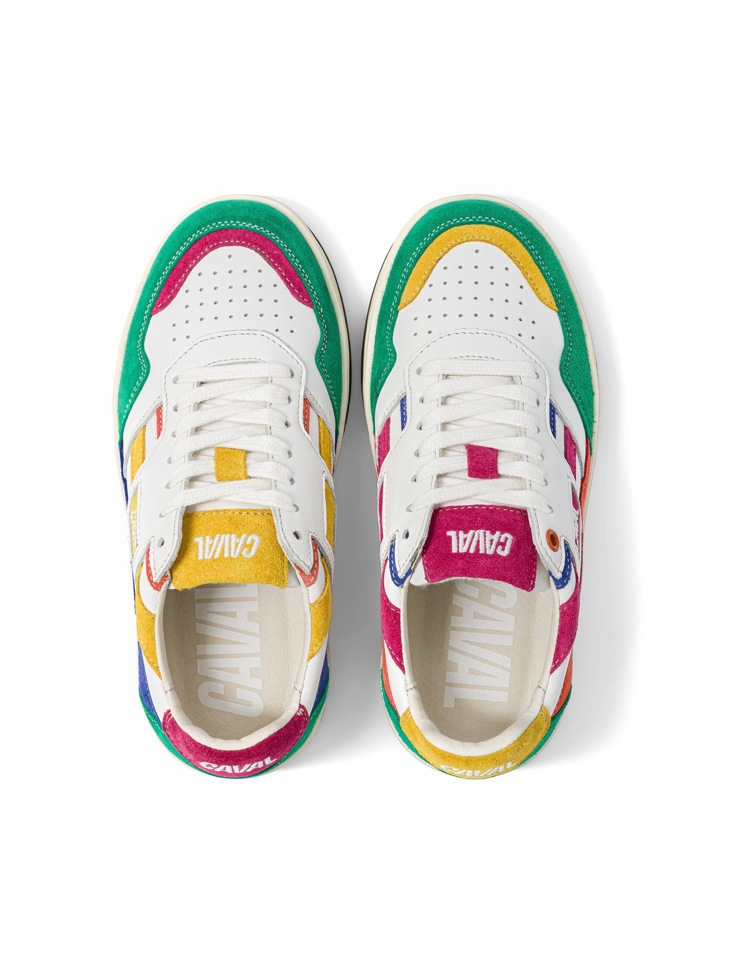 Scarpa stringata ' PLAYGROUND ' di Caval in bianco