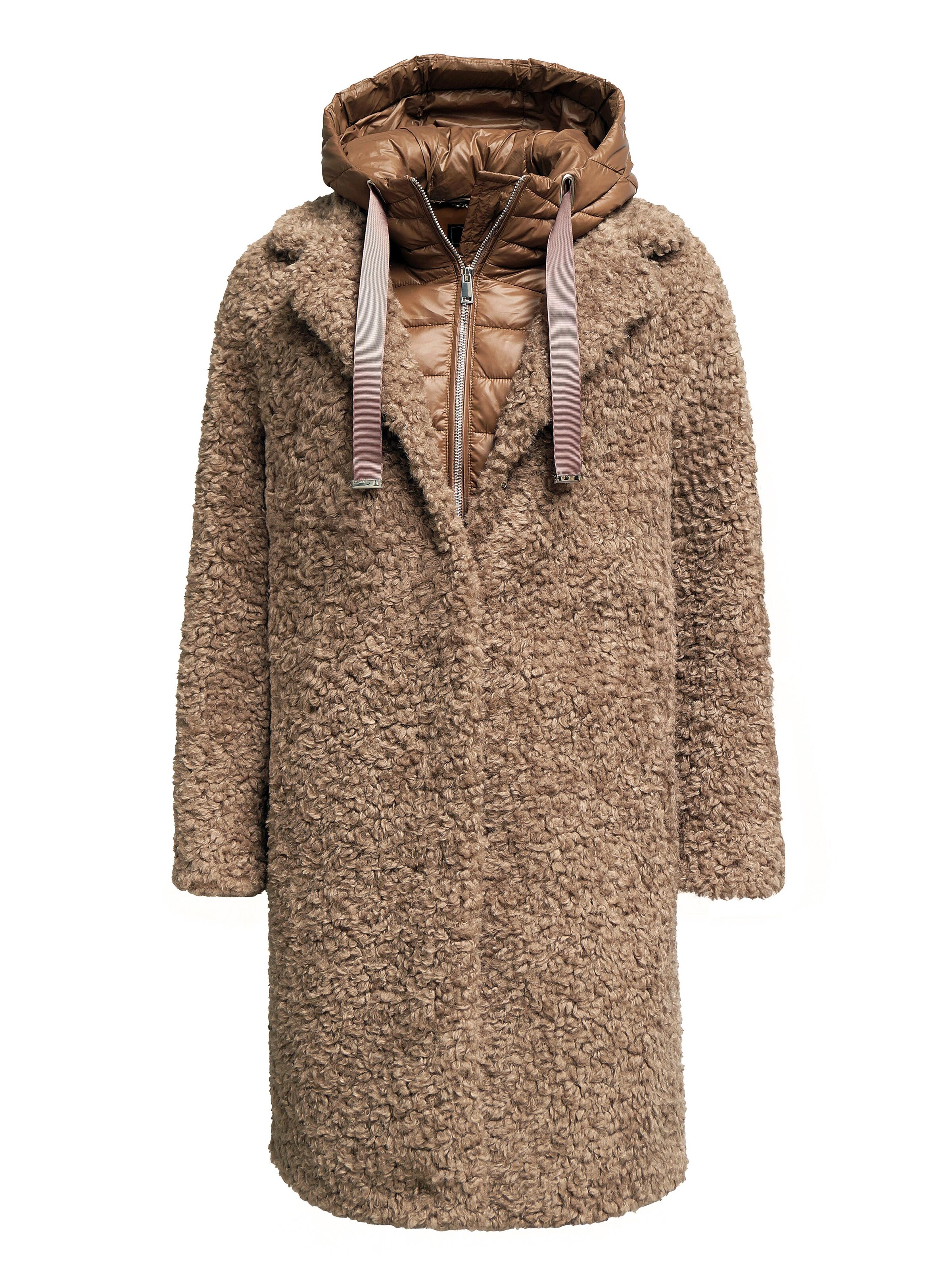 Funk since 1776 Winter Coat in Brown: front