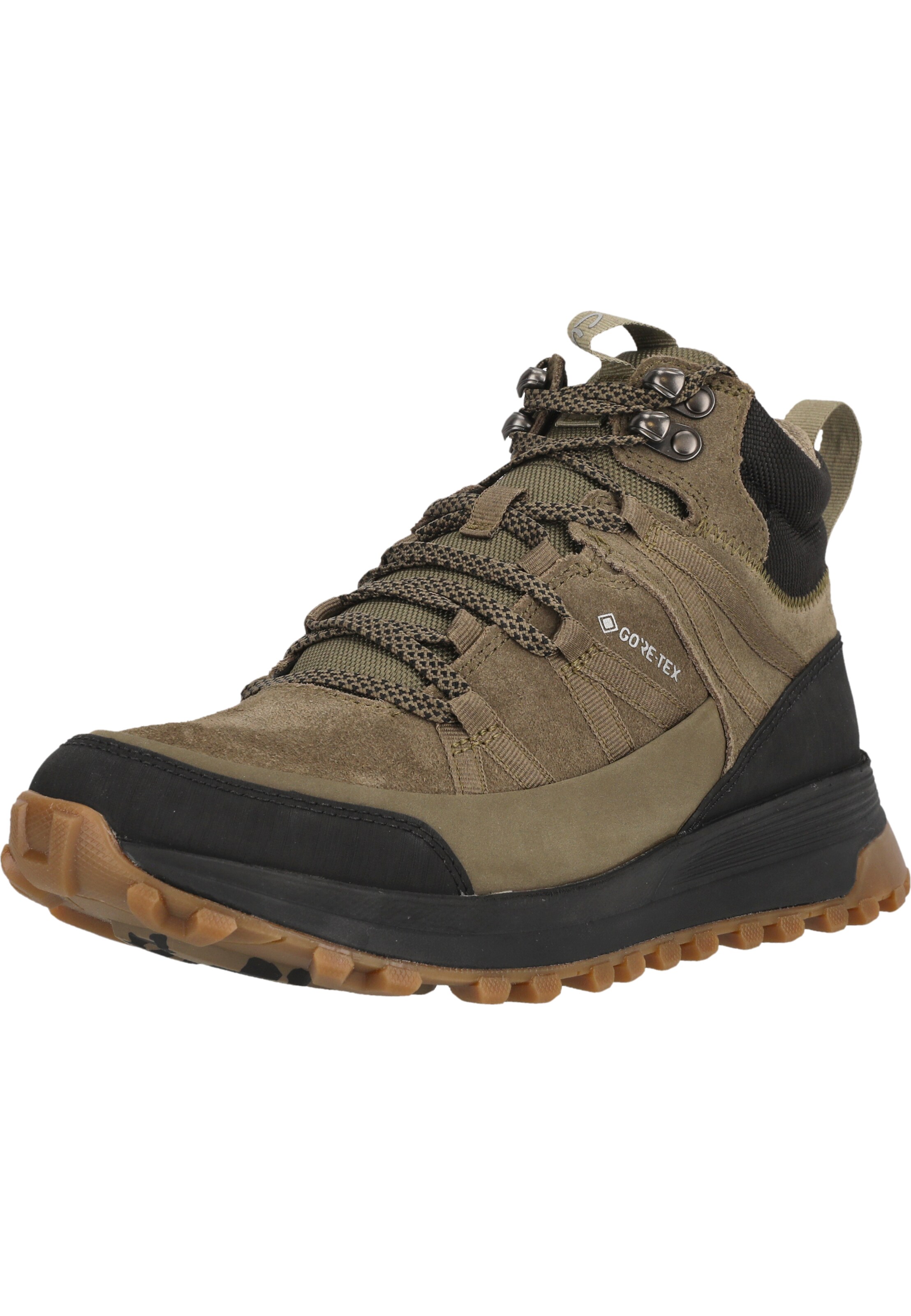 CLARKS Lace-up boot 'ATL Trek Rise' in Green: front