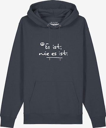Sweat-shirt 'Es Ist Wie Es Ist' Watapparel en gris : devant
