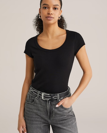 WE Fashion T-Shirt in Schwarz: Vorderseite