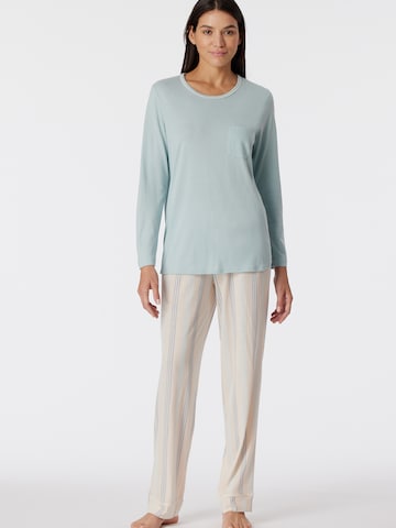 SCHIESSER Pajama ' Comfort Nightwear ' in Blue: front