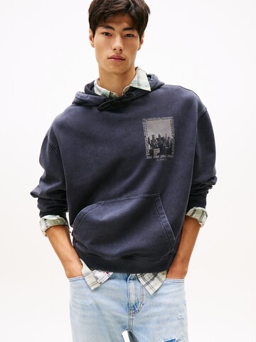 Tommy Jeans Mikina – modrá