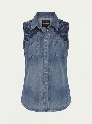 KOROSHI Blus i blå