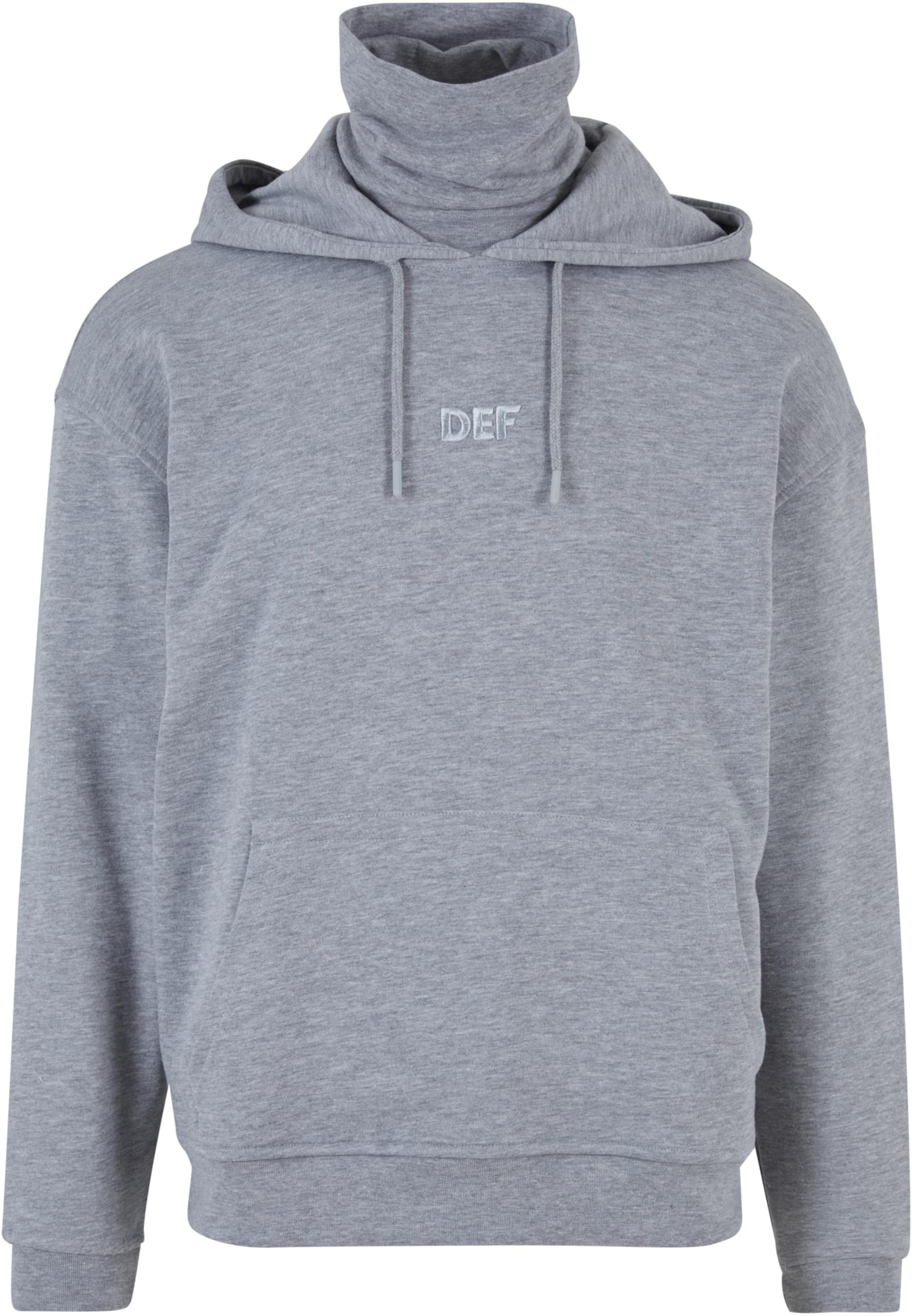 DEF - Sweatshirt 'Hendrik' em cinzento: frente