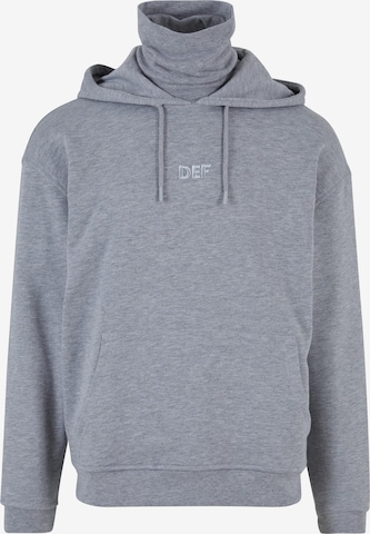 DEF - Sweatshirt 'Hendrik' em cinzento: frente