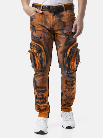 CIPO & BAXX Regular Jeanshose 'CD902' in Straight Fit in Orange: Vorderseite