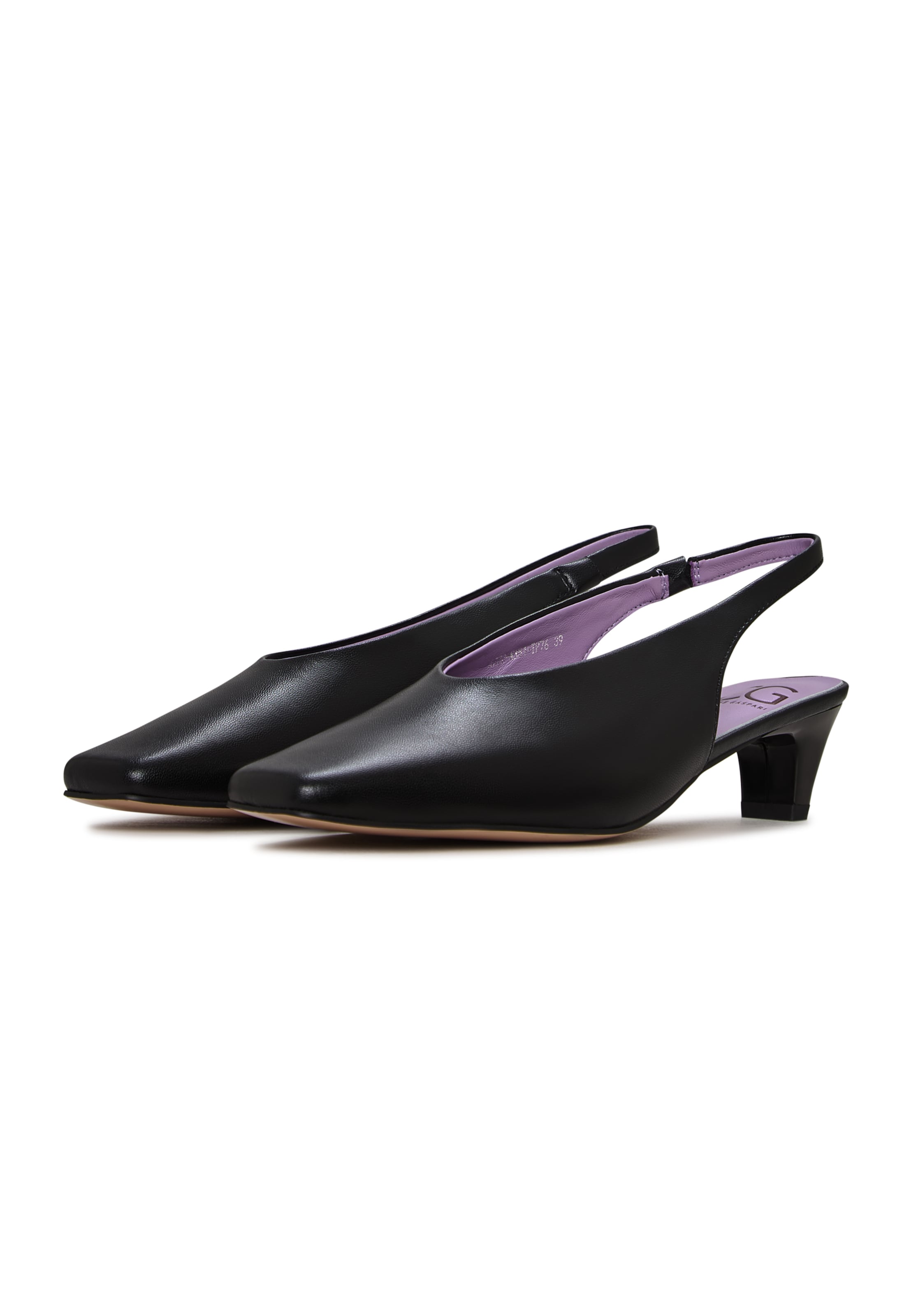 CESARE GASPARI Slingpumps in Zwart