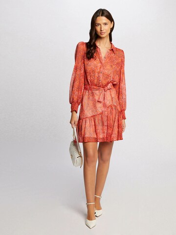 Morgan Shirt dress in Orange