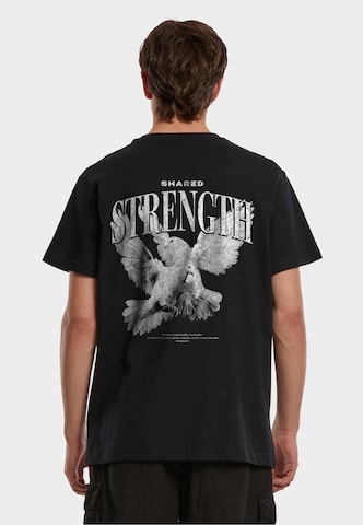 Mister Tee Shirt 'Shared Strength' in Zwart: voorkant