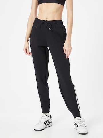 ADIDAS SPORTSWEAR Tapered Workout Pants 'Future Icons 3-Stripes ' in Black: front