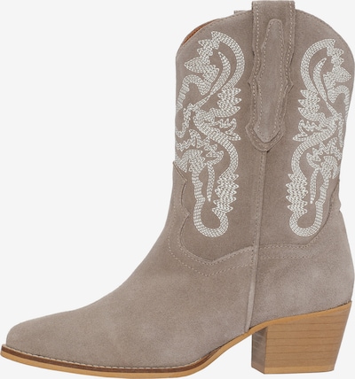 DWRS Cowboy Boots in Taupe / White, Item view