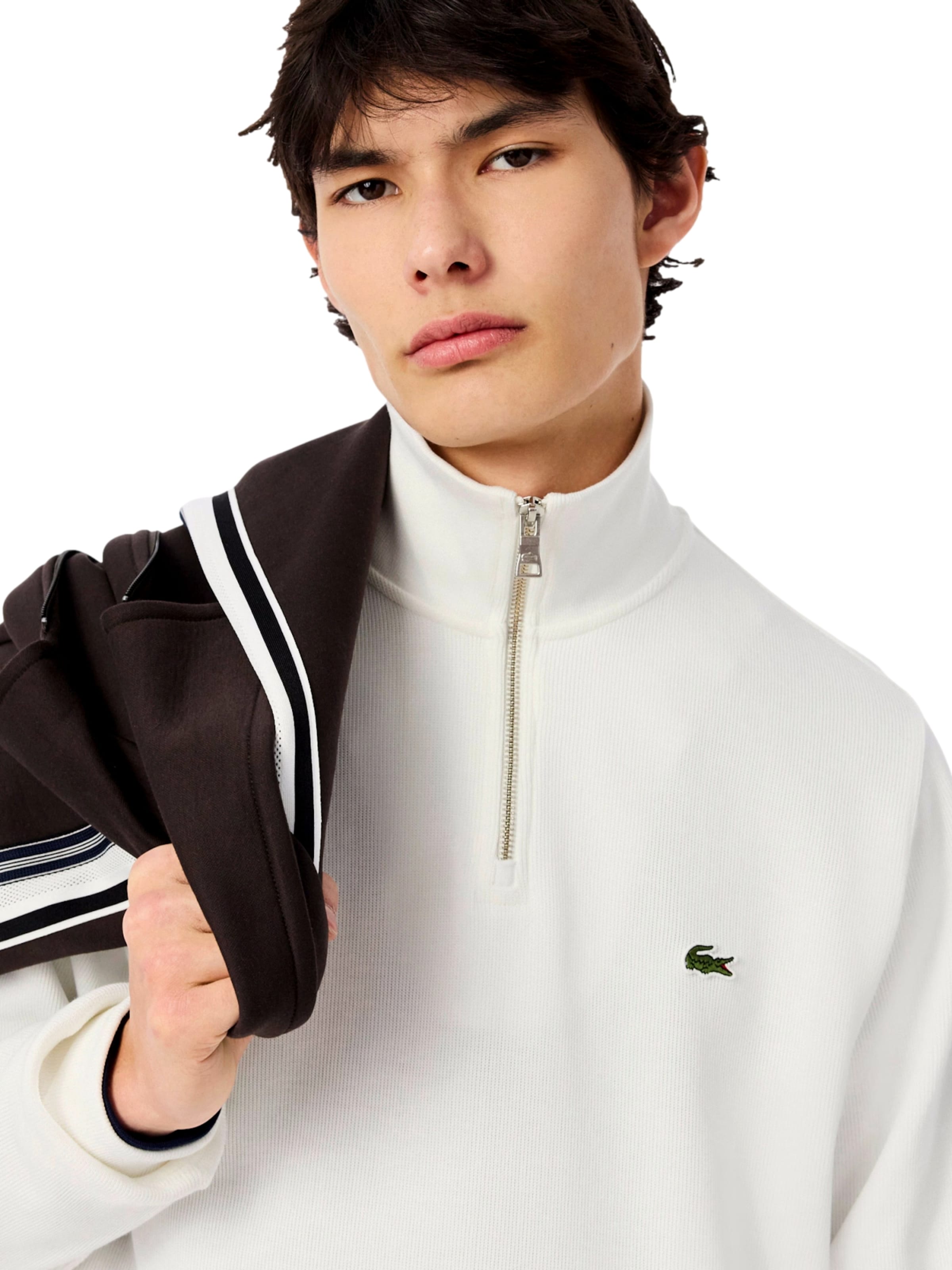 LACOSTE Sweatshirt in Weiß