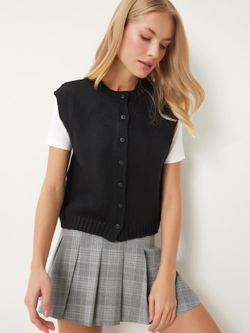 Happiness İstanbul Pleten brezrokavnik | črna barva