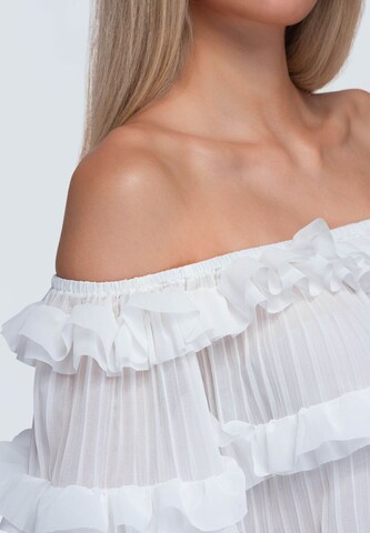 Chemisier Ombre en blanc