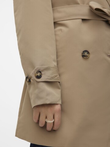 VERO MODA Overgangsfrakke i brun