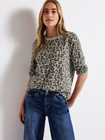 Sweat-shirt STREET ONE en marron : devant