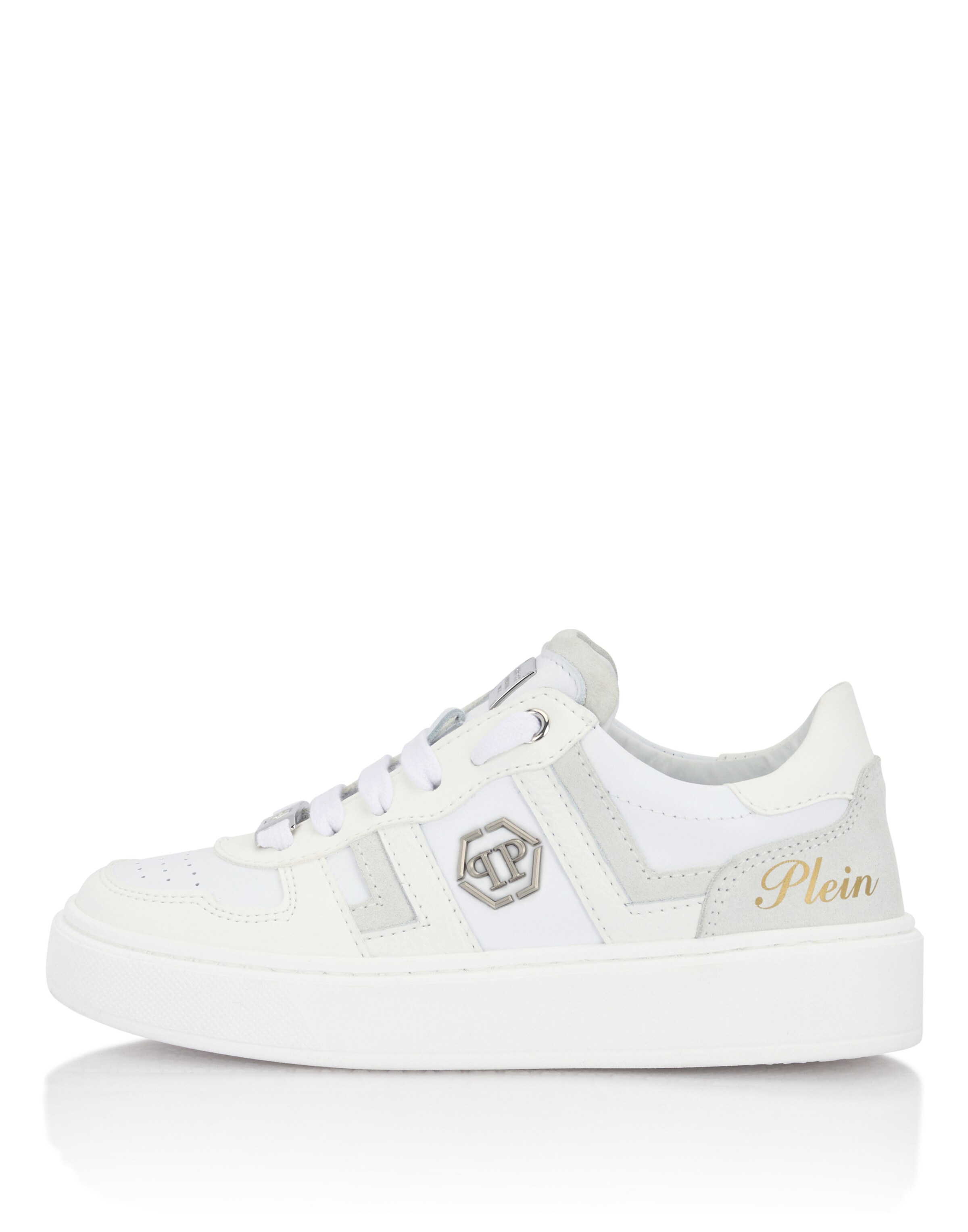 Baskets Philipp Plein en blanc : devant