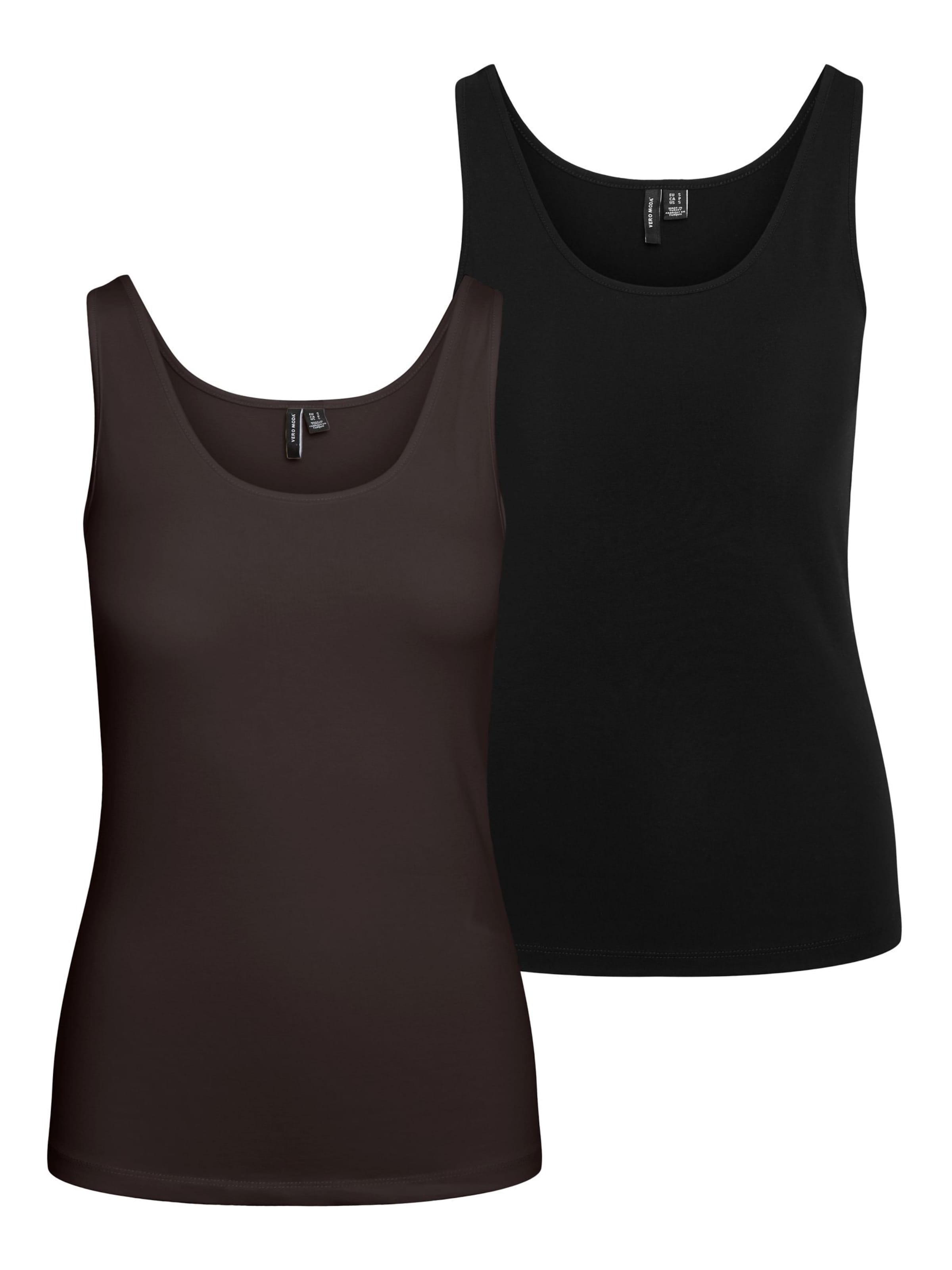 VERO MODA Top 'VMMAXI' in XS in de kleur Bruin / Zwart, Productweergave