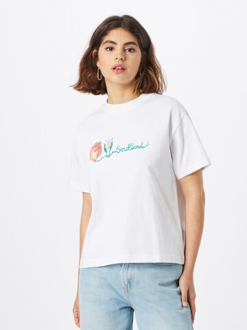 T-shirt 'Anya' Soulland en blanc : devant