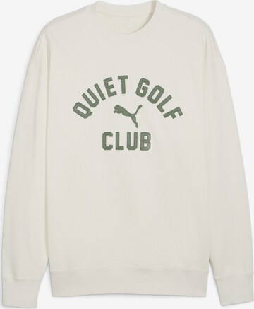 Sweat de sport 'PUMA x QUIET GOLF CLUB' PUMA en blanc : devant