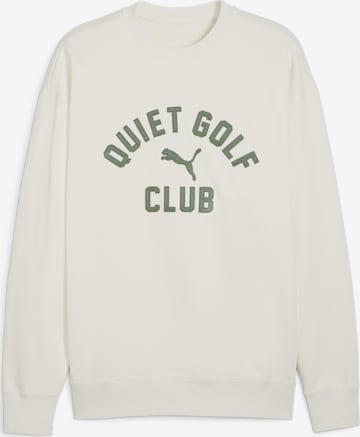 PUMA Sportsweatshirt 'PUMA x QUIET GOLF CLUB' in Wit: voorkant
