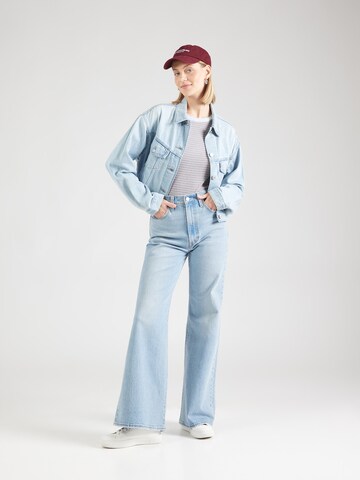 LEVI'S ® Between-season jacket 'SHRUNKEN 90S TRUCKER REMEMBER IN LINEN DENIM' in Blue