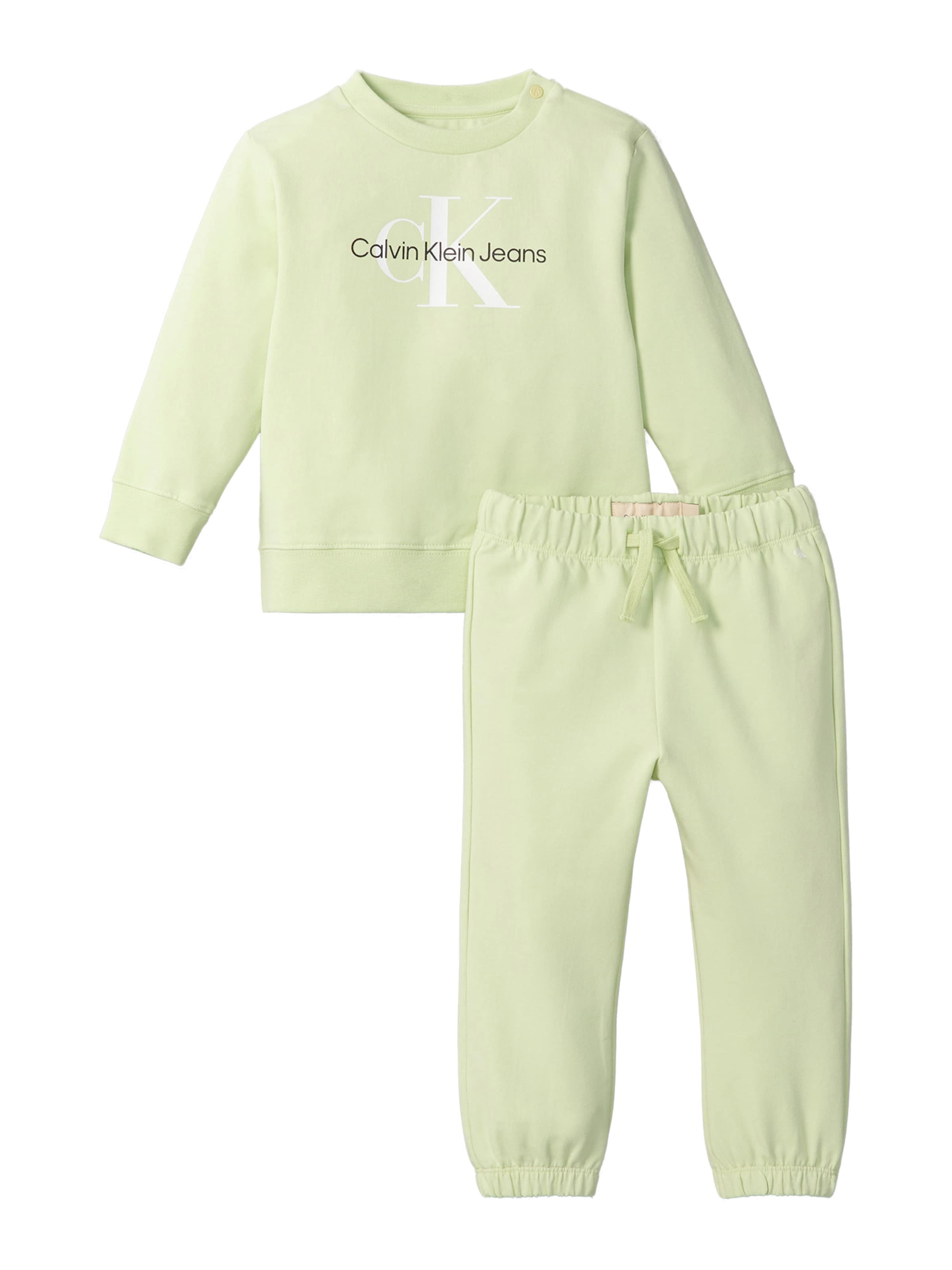 Survêtement Calvin Klein Jeans en vert : devant