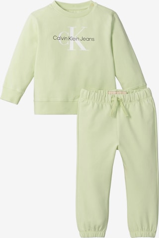 Calvin Klein Jeans Sweatsuit in Green: front