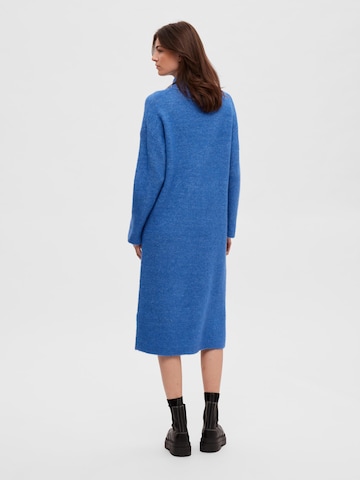 SELECTED FEMME Knitted dress 'Maline' in Blue