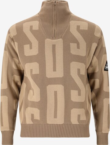 SOS Sweater 'Verbier' in Brown: front