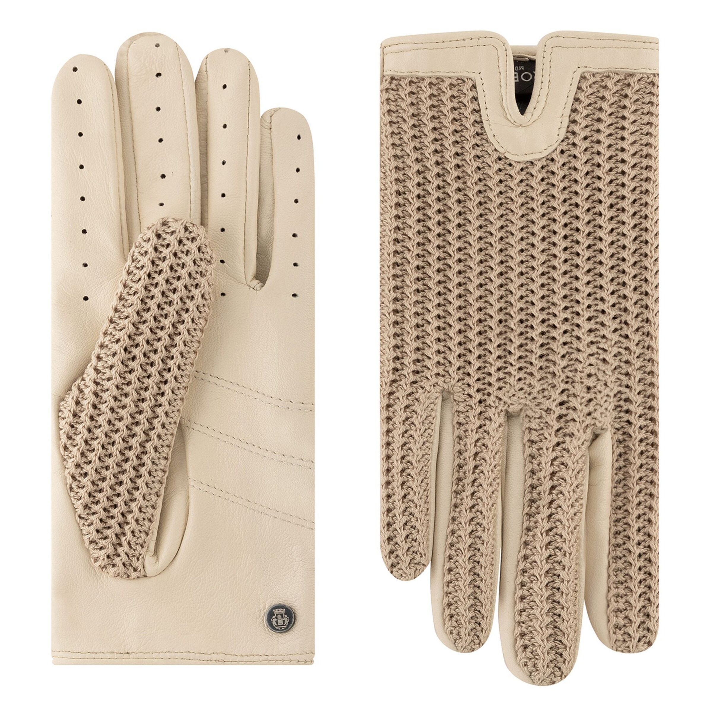 Gants 'SANREMO TOUCH' Roeckl en beige : devant