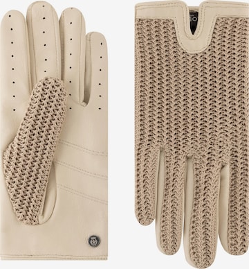 Roeckl Full finger gloves 'SANREMO TOUCH' in Beige: front