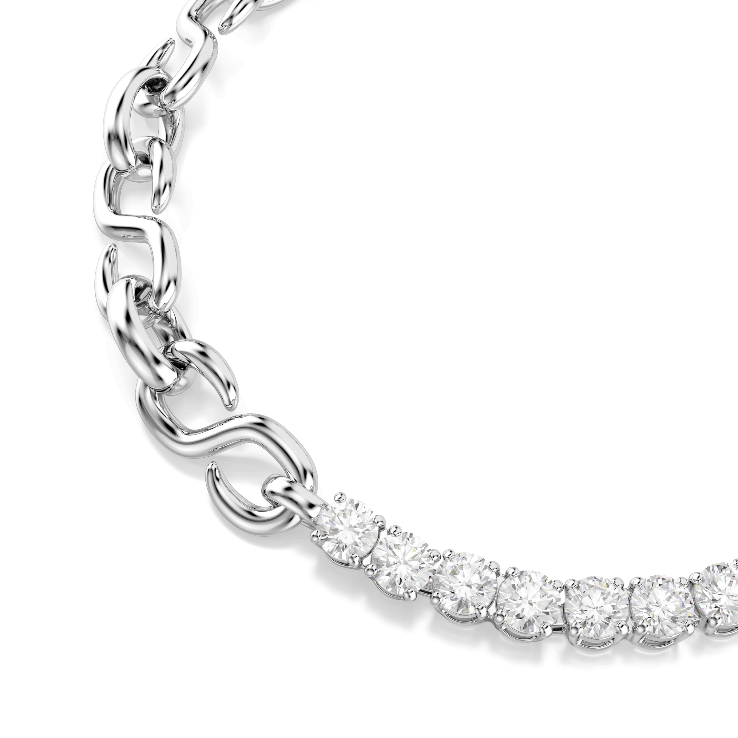 Brățară 'MATRIX' de la Swarovski pe argintiu