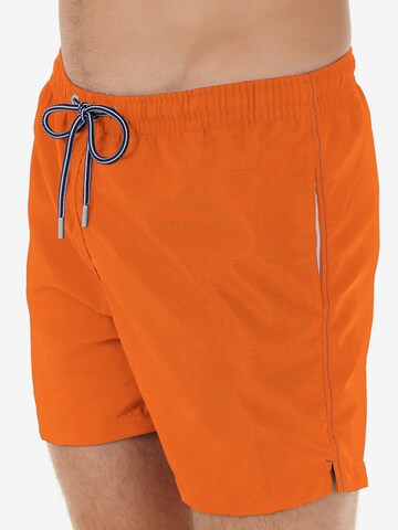 HOM Board Shorts ' Sea Life ' in Orange