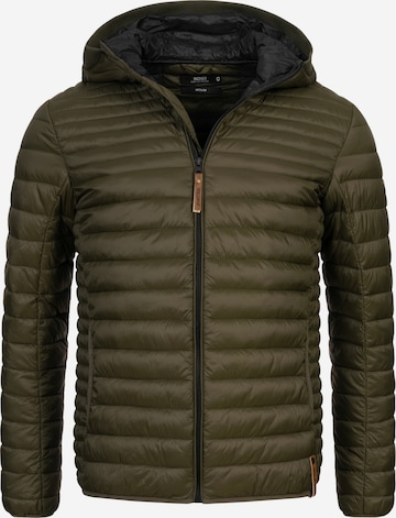 INDICODE JEANS Between-Season Jacket ' Bowers' in Green: front