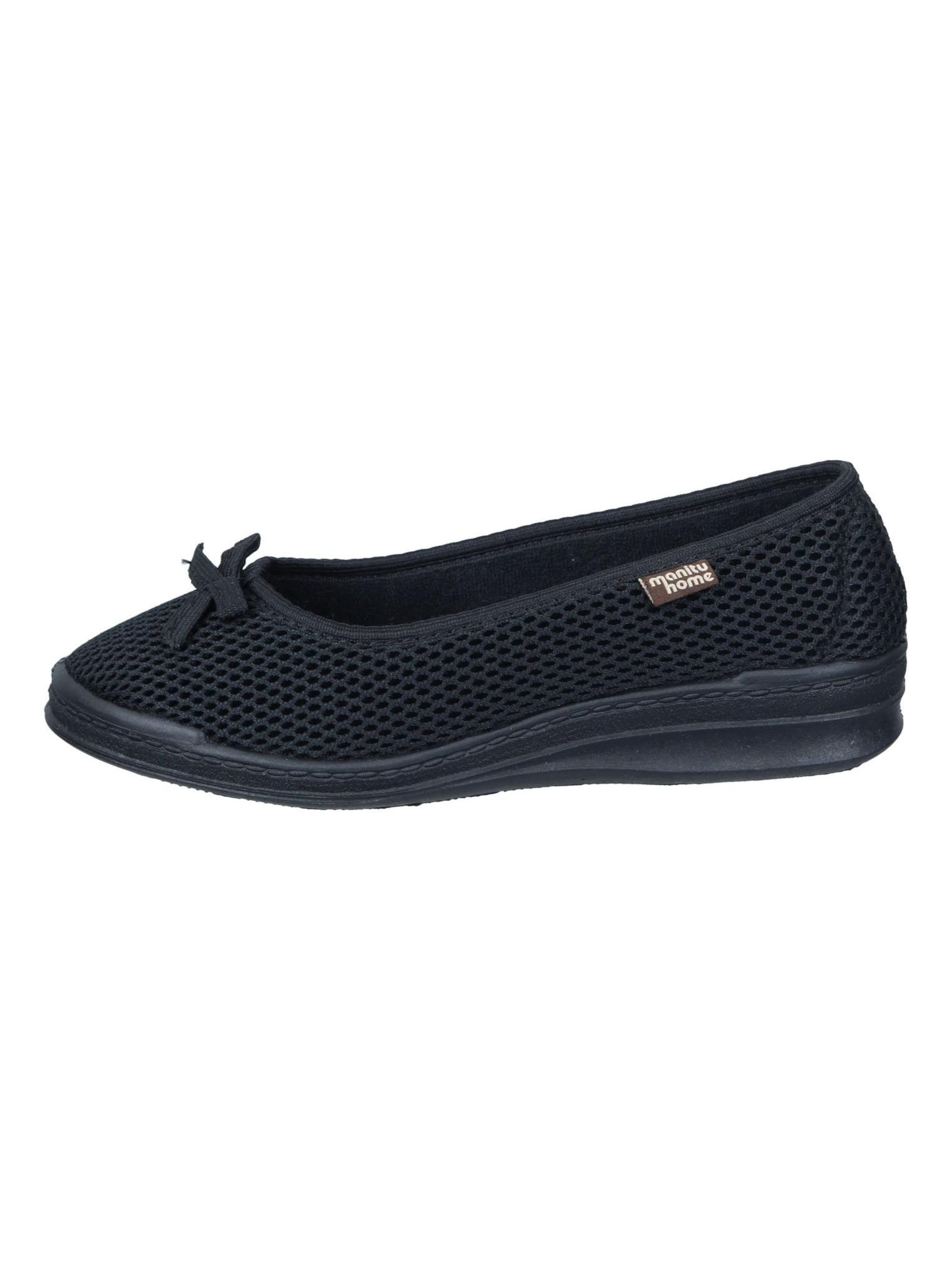 Manitu-Home Slippers in Black