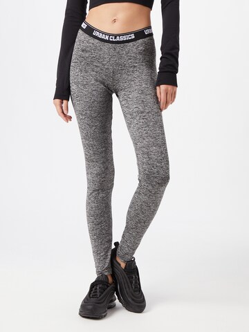 Urban Classics Skinny Leggings in Grijs: voorkant