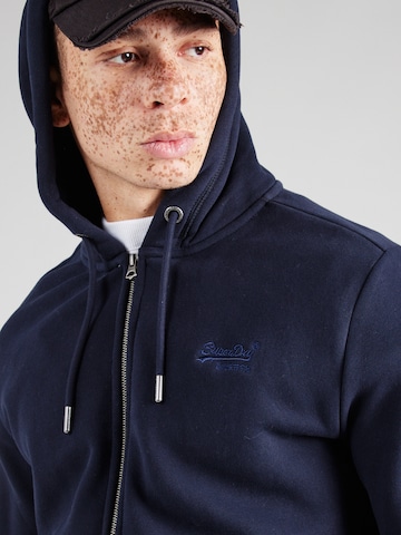 Superdry Bluza rozpinana 'Essential' w kolorze niebieski