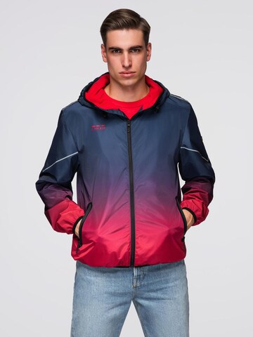 Ombre Between-season jacket in Red: front