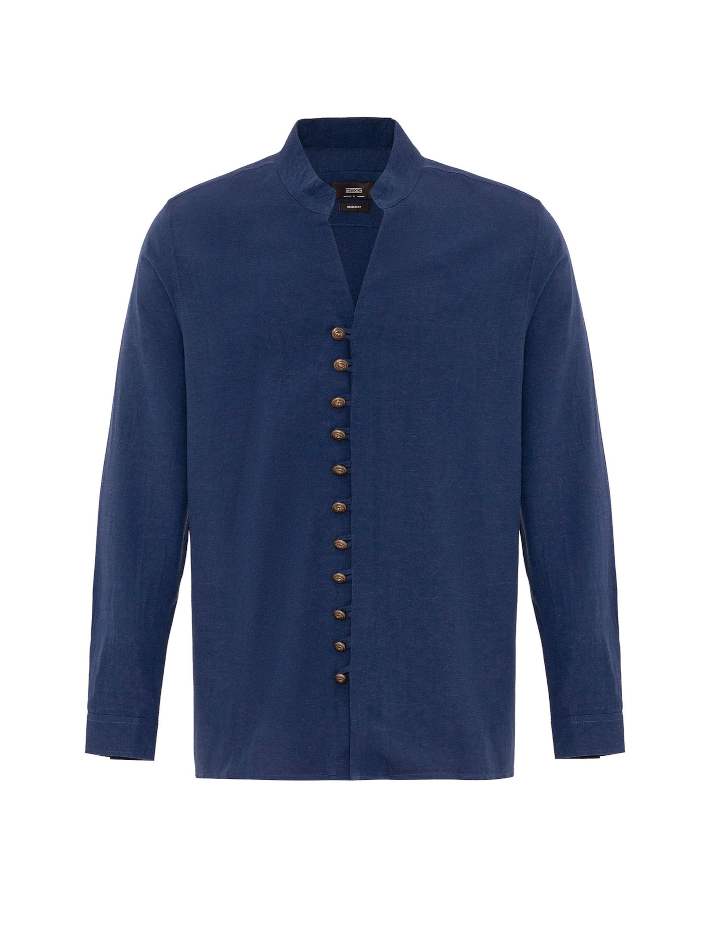 Antioch Regular Fit Hemd in Blau: Vorderseite