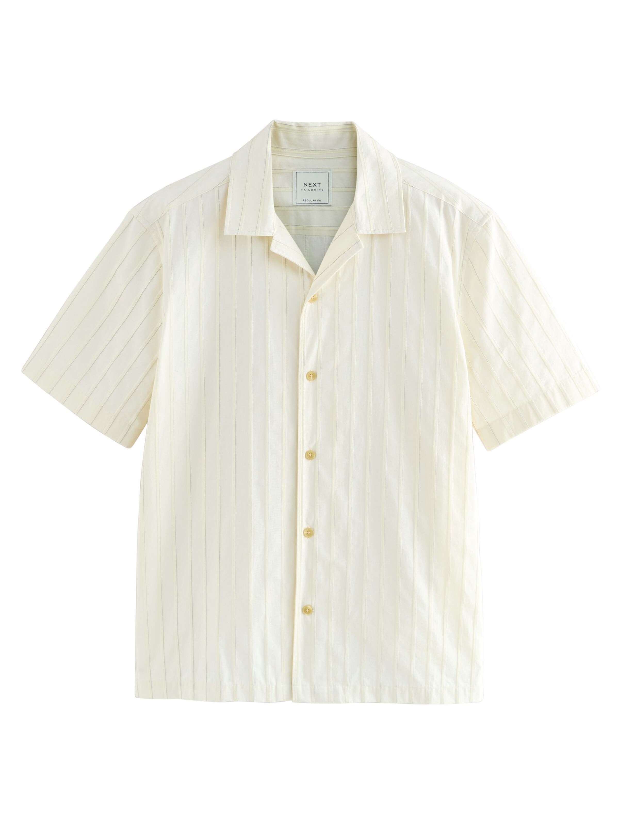 Next Regular Fit Hemd in Beige: Vorderseite