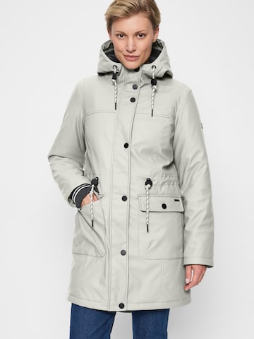 Covered Jacke 'Paula' in Grau: Vorderseite