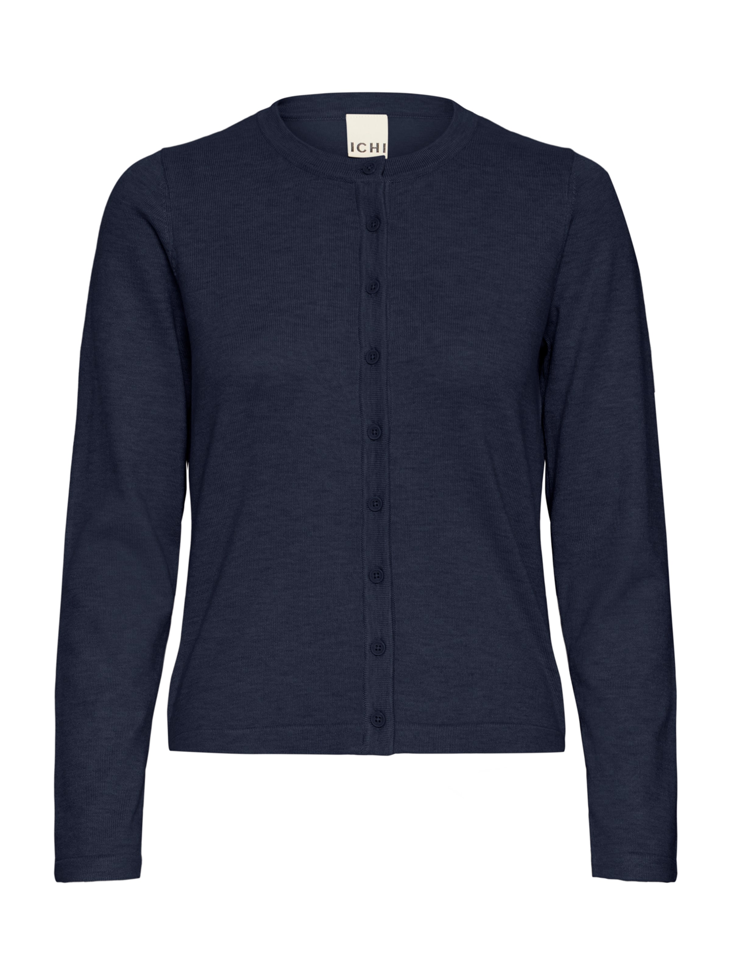 ICHI Strickjacke 'IHLULS' in Blau: Vorderseite