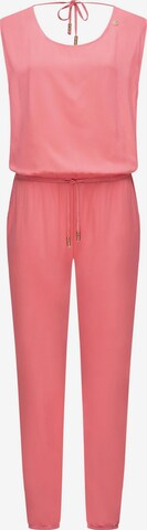 Ragwear Jumpsuit 'Noveel' in Roze: voorkant